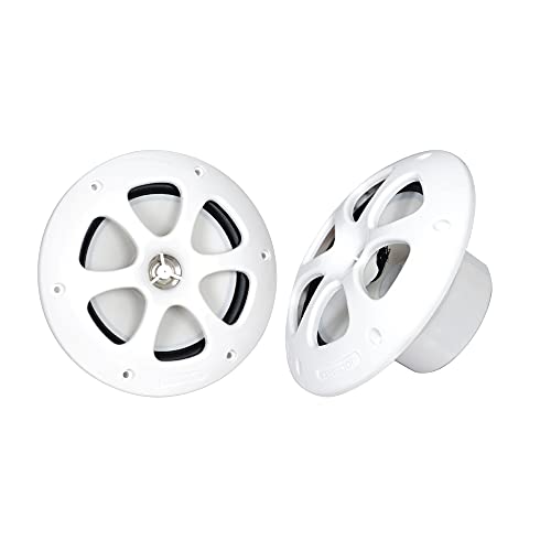 Kenwood KFC-1613MRW - 6.5 Inch 2 Way Coaxial Waterproof Marine/Motorsports/Car Speakers, Pair, 4 Ohm, 100 Peak Watts (White) Kenwood KFC-1613MRW - 6.5 Inch 2 Way Coaxial Waterproof Marine/Motorsports/Car Speakers, Pair, 4 Ohm, 100 Peak Watts (White)